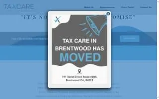 Tax Care of Brentwood website