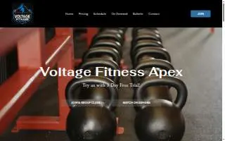 Voltage Fitness Apex website