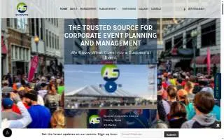 A5 Events website