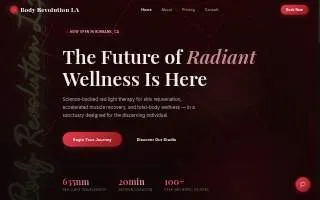 Body Revolution LA website