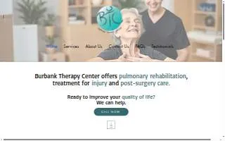 Burbank Therapy Center website