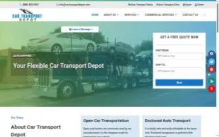 Car Transport Depot website