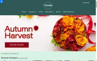 Floridens Flowers and Gifts website