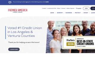 Premier America Credit Union website