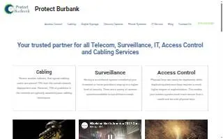 Protect Burbank- Security Camera, Phone System, IT Support & Service California website