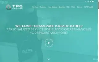 Tressa Pope, Mortgage Lender website