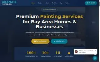 Arana Painting Burlingame and Hillsborough website