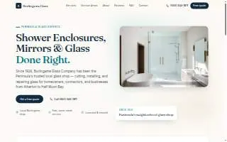 Burlingame Glass Inc website