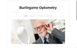 Burlingame Optometry website