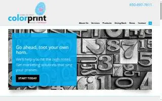 Colorprint website