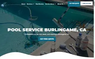 Hill's Pool Services Inc of Burlingame website