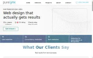 PureLynx of Burlingame website