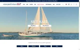 vineyard vines outlet of Elizabeth website