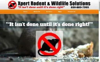 Xpert Rodent Solutions - Pest Control Service, San Mateo County, California website