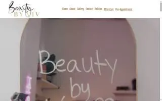 Beauty by Viv website