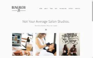 Bungalow 21 website