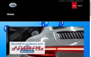 Calabasas Auto Spa and Detail website