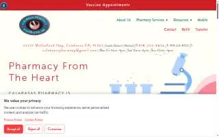 Calabasas Pharmacy website