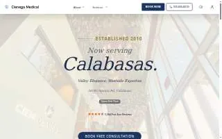 Cienega Medical - Calabasas website