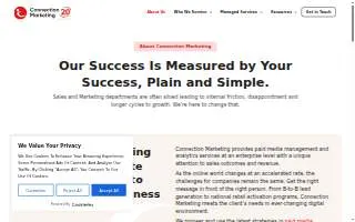 Connection Marketing website