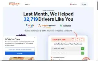 IMPROV Traffic School website