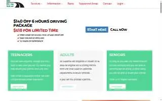 NiK Driving School website
