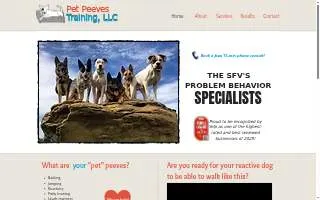 Pet Peeves Training, LLC of Calabasas website