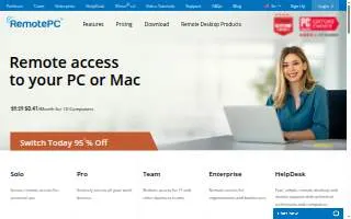 RemotePC website