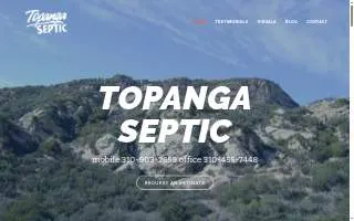 Topanga Septic of Calabasas website