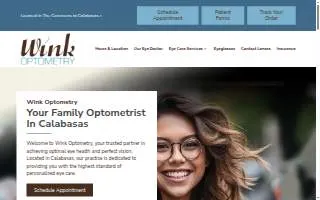 Wink Optometry website