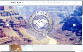 Cintora's Income Tax Services website