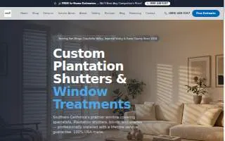 DSL Window Coverings website