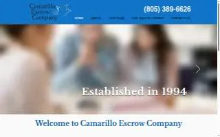 Camarillo Escrow Co website