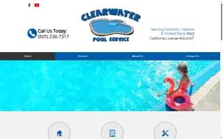 Clearwater Pool Service of Camarillo website