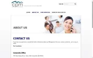 Community Property Management of Camarillo website