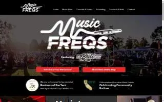 Music Freqs, Music Lessons website