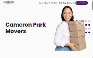 Cameron Park Movers website