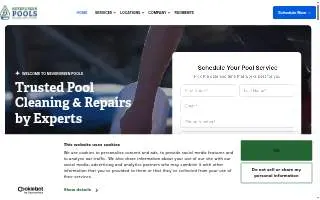Nevergreen Pools website