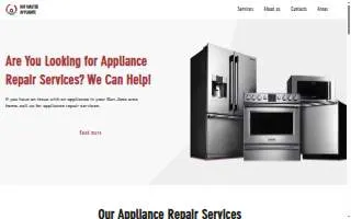 Bay Master Appliance of Campbell website