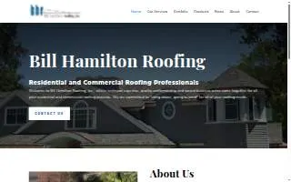 Bill Hamilton Roofing Inc website