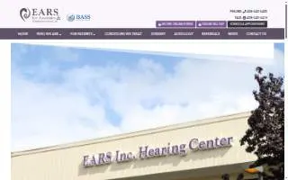 Ear Associates and Hearing Aid Center website