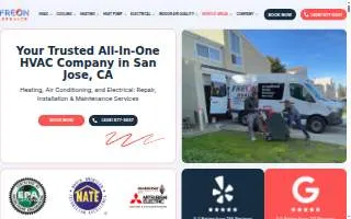 Freon HVAC, Electrical & Appliance website