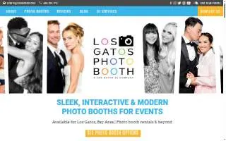 Los Gatos Photo Booth of Campbell website