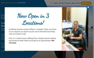 South Bay Vascular Center and Vein Institute website