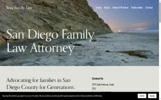 Bray Family Law website