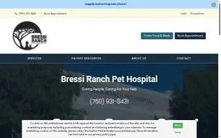 Bressi Ranch Pet Hospital website