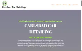 Carlsbad Car Detail website