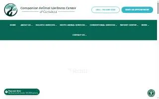 Companion Animal Wellness Center website
