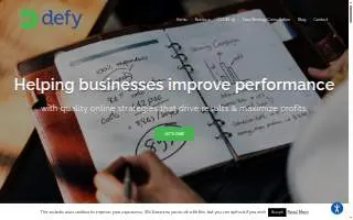 Defy Digital Marketing website