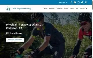 DNA Physical Therapy website